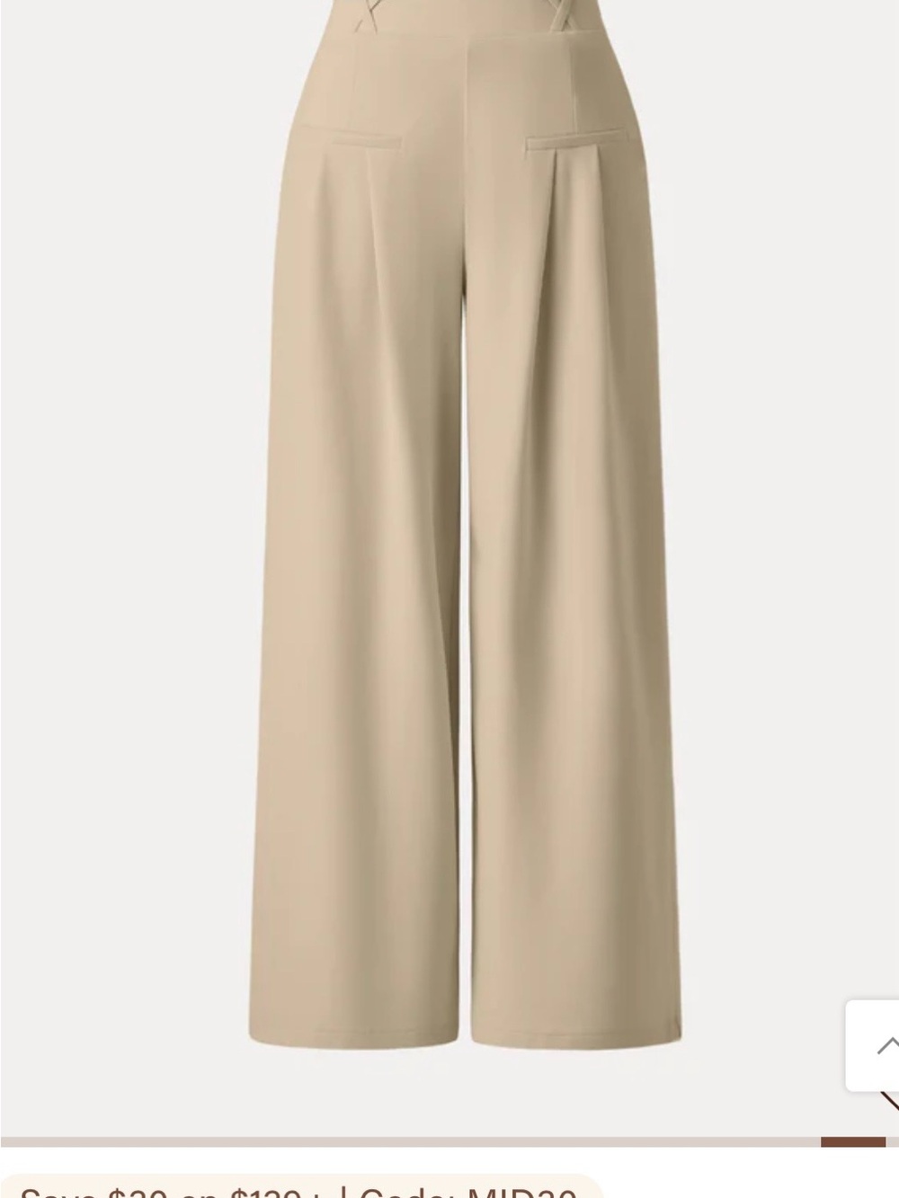 OGL Mid Rise Wide Leg Trouser with Pockets Drapey Bamboo Ponte *Pale Gold*